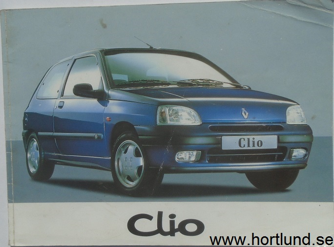 1997 Renault Clio instruktionsbok