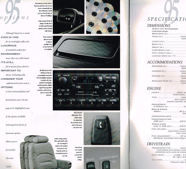 1995 Lincoln Town Car Lyxbroschyr - 4