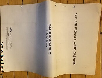 1987 Ford Taurus / Mercury Sable Vacuum & Wiring Diagrams