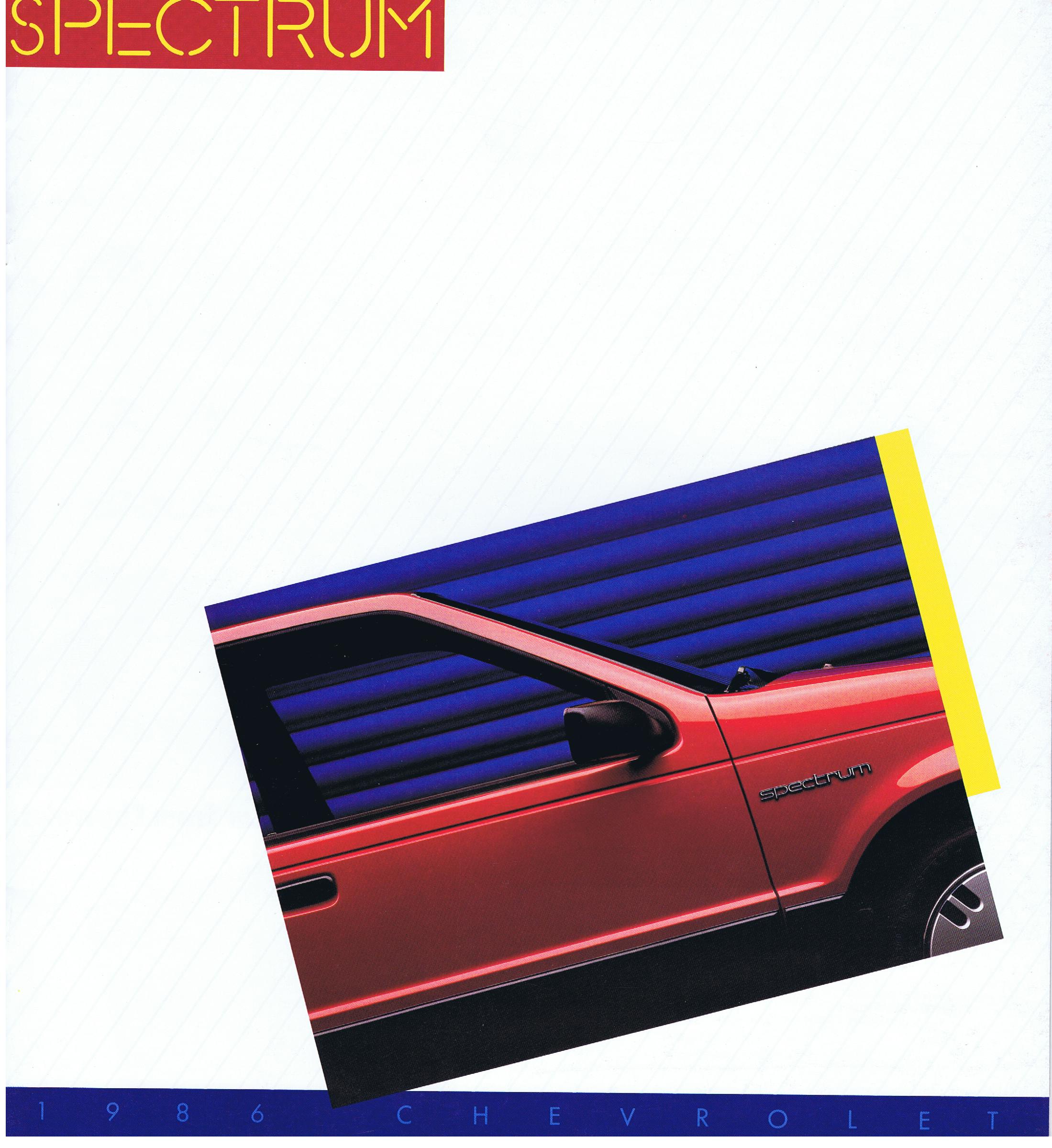 1986 Chevrolet Spectrum Broschyr