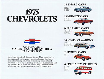 1975 Chevrolet Broschyr