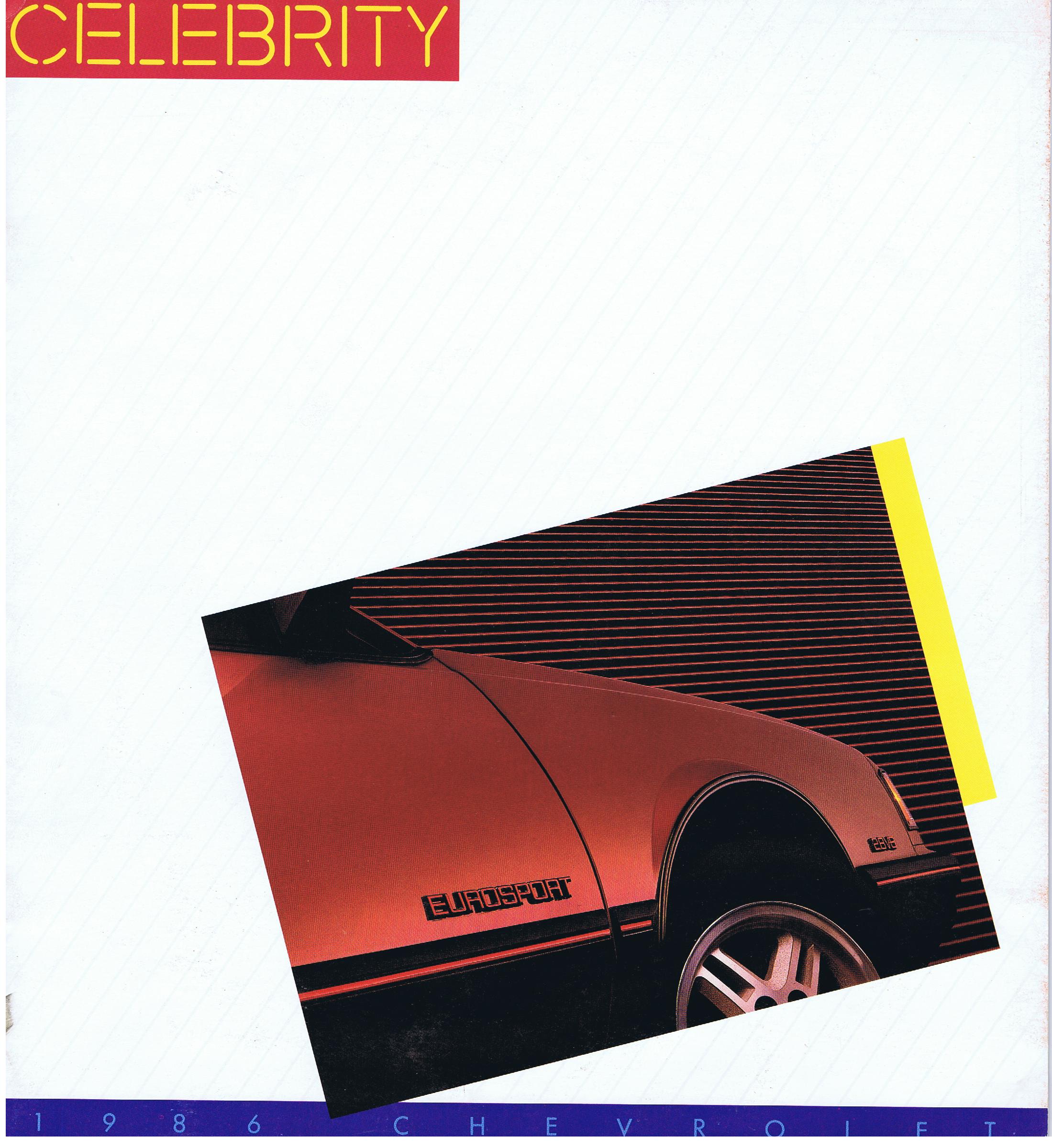 1986 Chevrolet Celebrity Broschyr