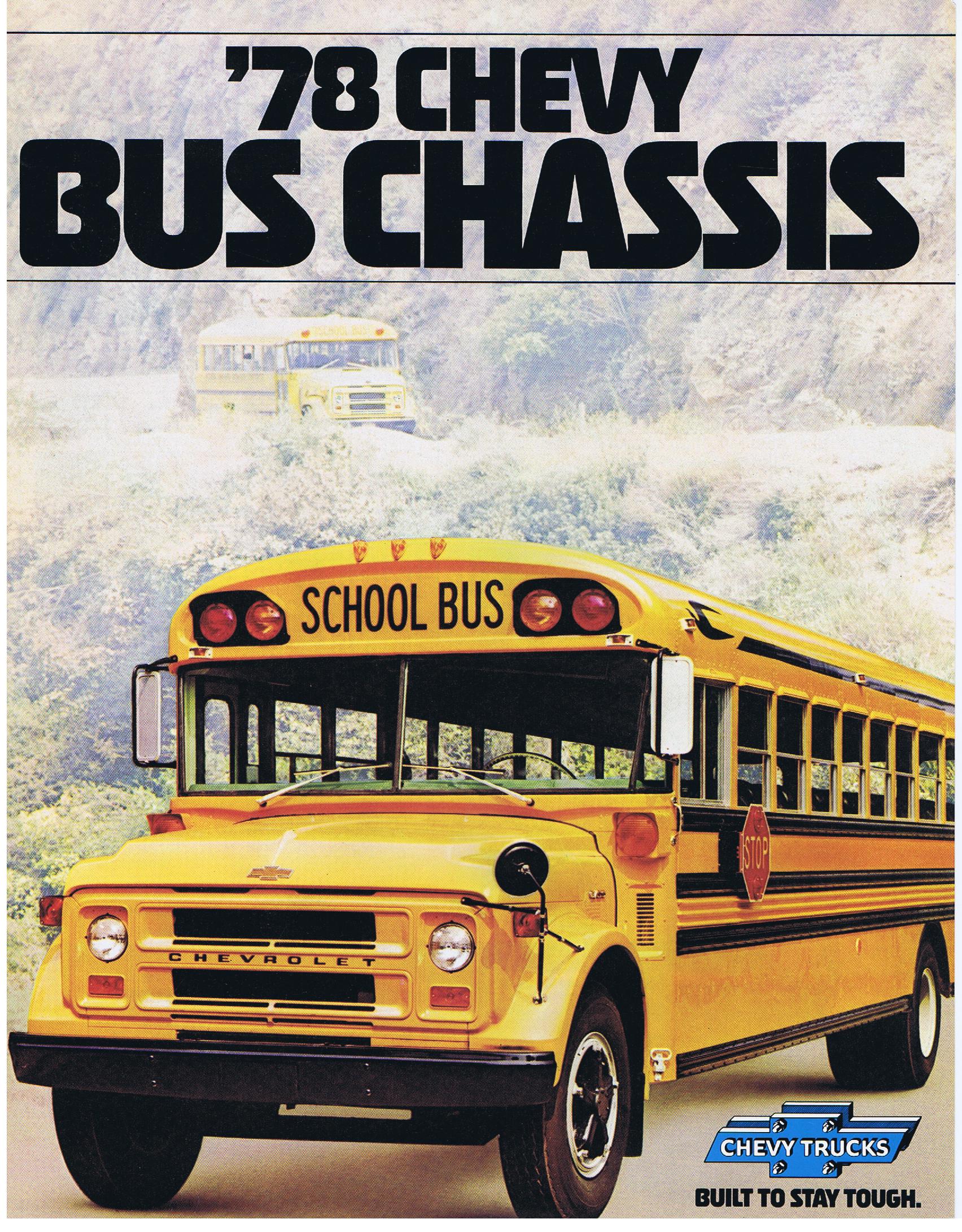 1978 Chevrolet Buss Chassis  Broschyr