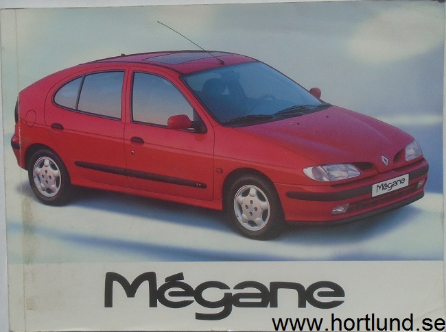 1998 Renault Mégane instruktionsbok