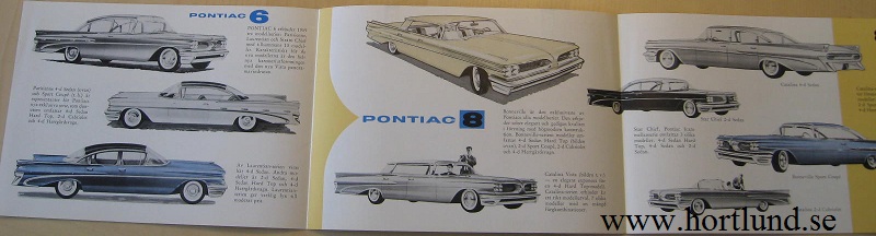 1959 Pontiac broschyr alla modeller svensk - 2