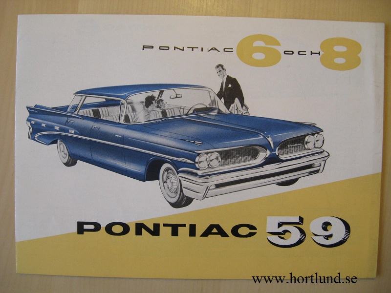 1959 Pontiac broschyr alla modeller svensk