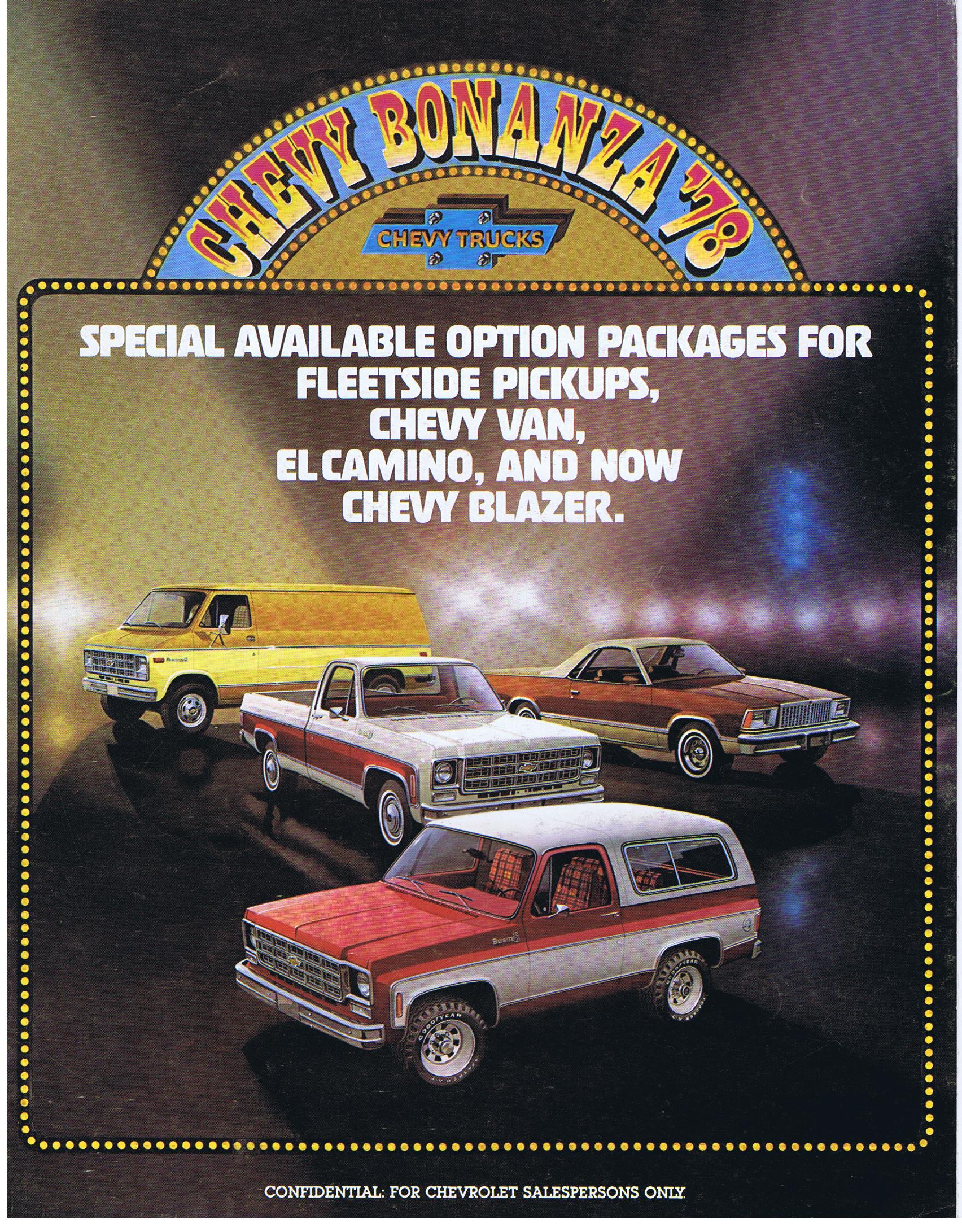 1978 Chevrolet CHevy Bonanza  Broschyr