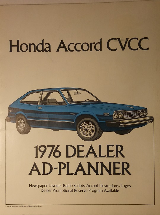1976 Honda Accord CVCC Dealer Ad-Planner