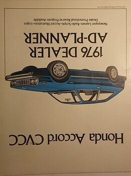 1976 Honda Accord CVCC Dealer Ad-Planner