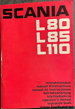 1969 Scania L 80, L 85, L 110 Instruktionsbok