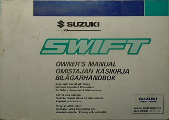 1995 Suzuki Swift Handbok