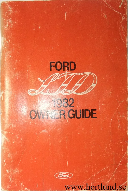 1982 Ford LTD Owners Guide