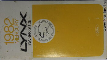 1982 Mercury Lynx Owners Guide