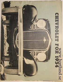 1934 Chevrolet broschyr