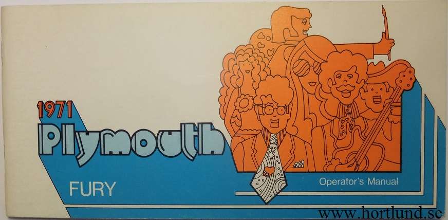 1971 Plymouth Fury Operator's  Manual