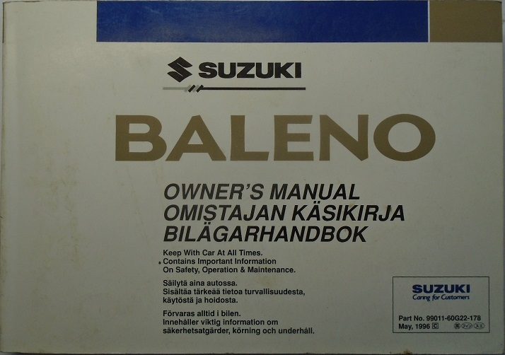 1997 Suzuki Baleno Handbok