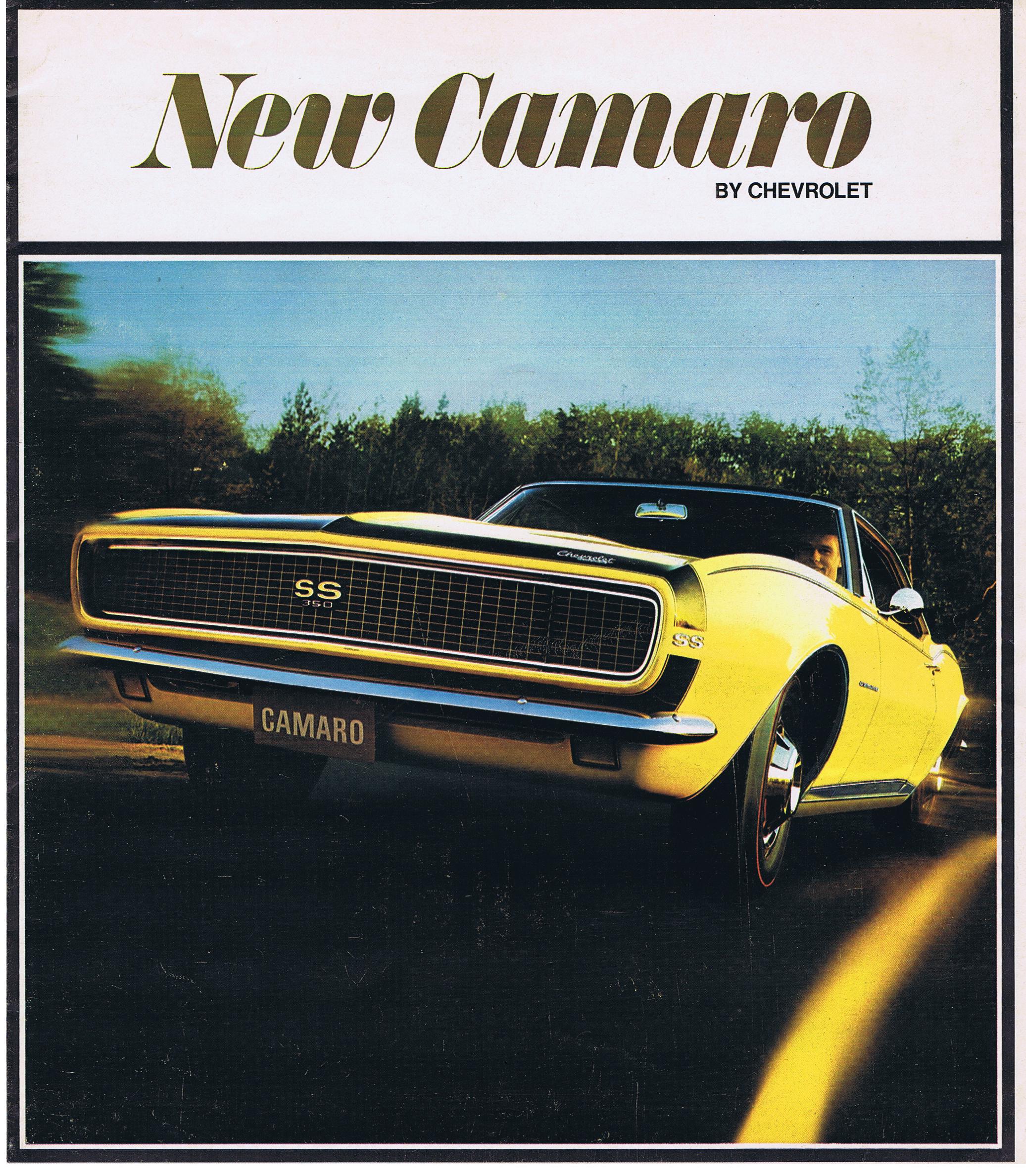 1967 Chevrolet Försäljningsbroschyr Camaro Lyx Stor