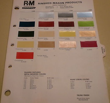 1976 Pontiac R-M Rinshed-Mason lackkarta