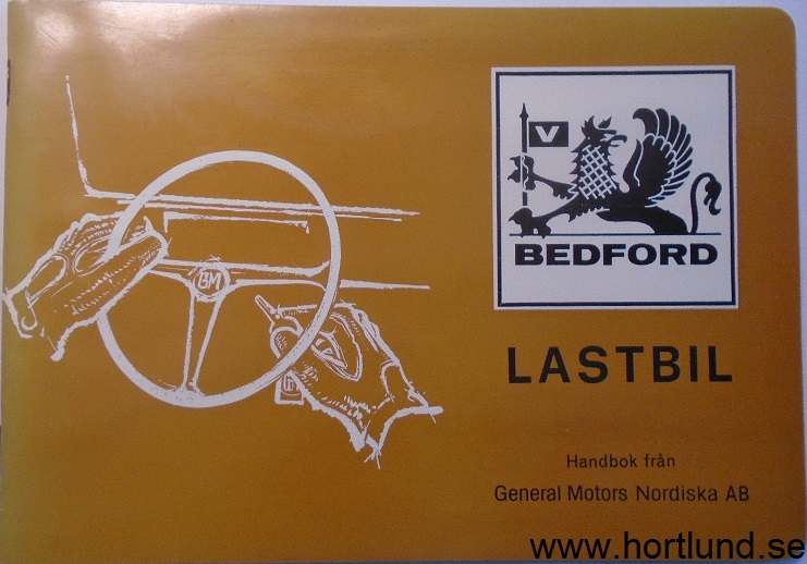 1969 Bedford EHG EHL EJM EPR Lastbil Instruktionsbok