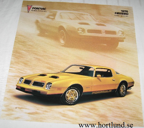 1976 Pontiac Firebird broschyr