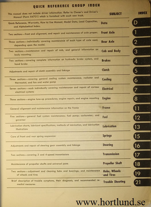 1947 GMC 100-280 Truck Maintenance Manual - 2