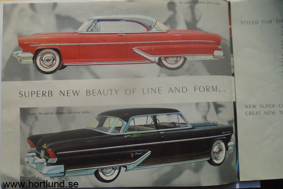 1955 Lincoln broschyr - 2