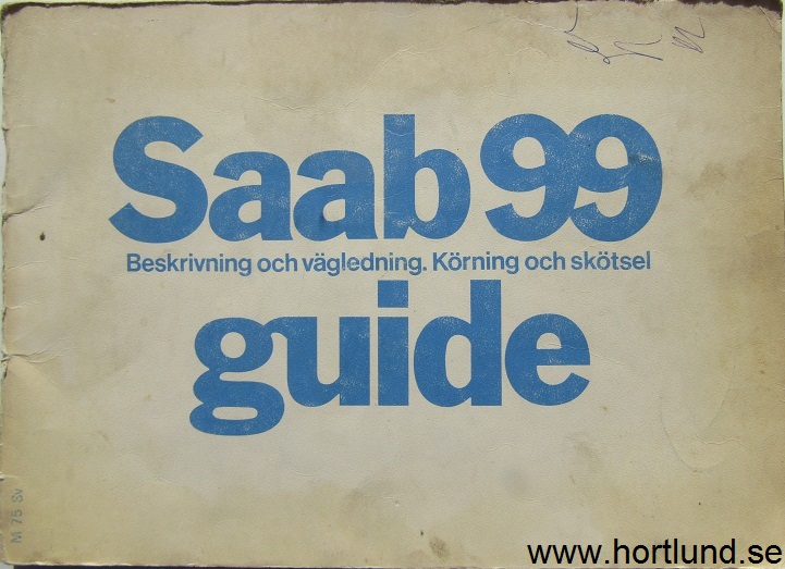 1975 SAAB 99 Guide 1-75