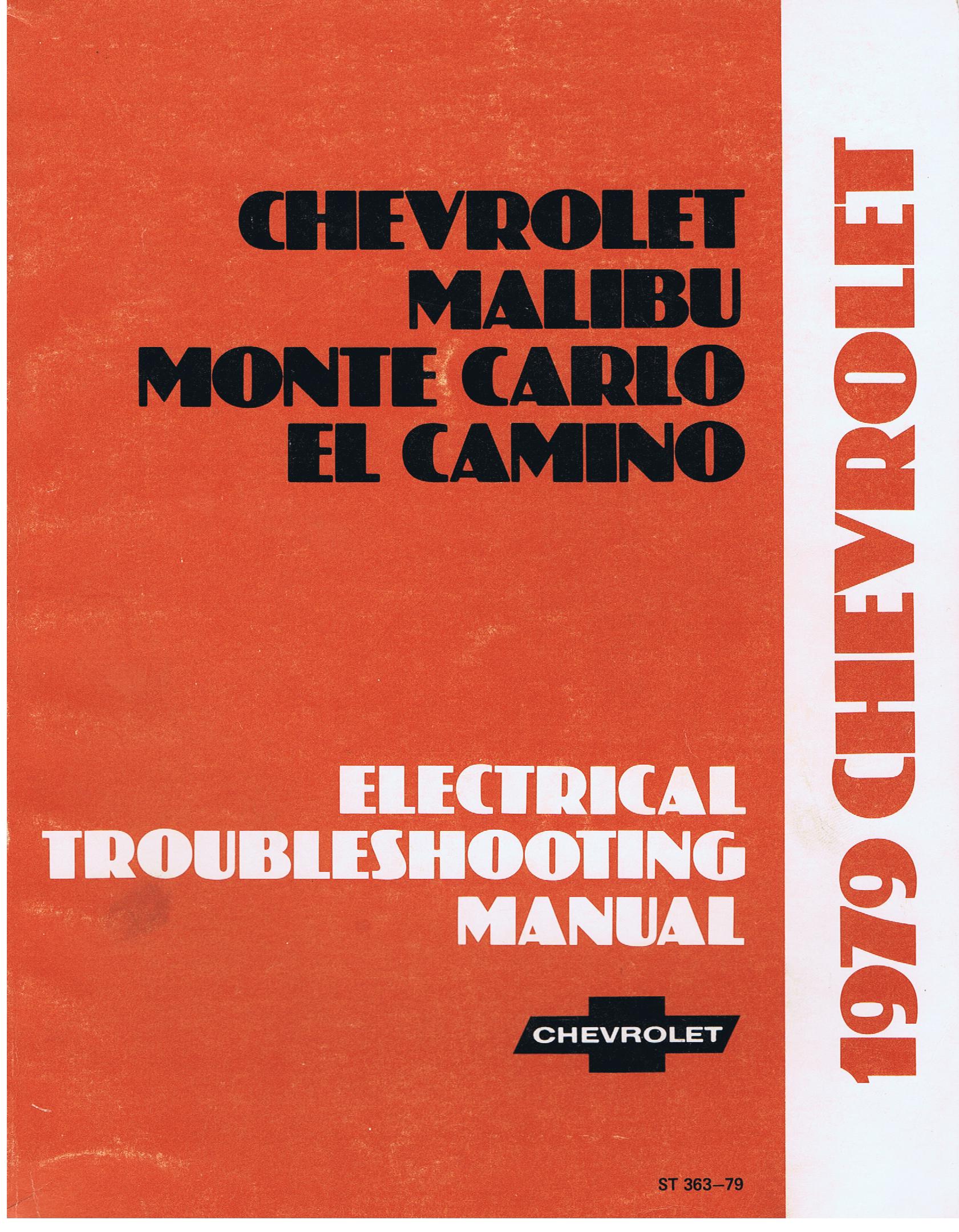 1979 Chevrolet Electrical Troubleshooting Manual Chevrolet, Malibu, Monte Carlo och El Camino