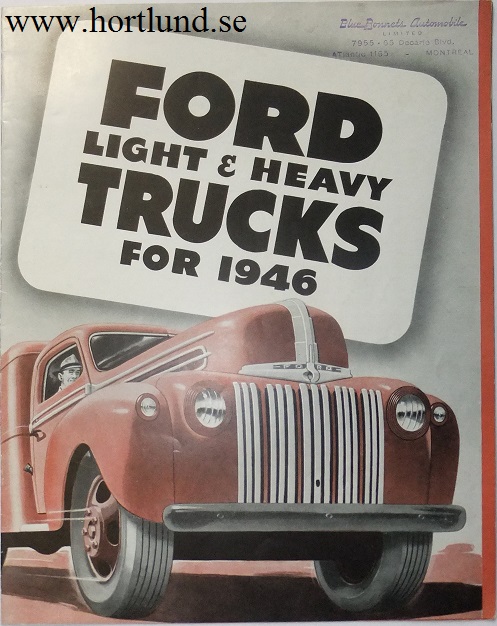 1946 Ford Trucks Broschyr Light & Heavy...