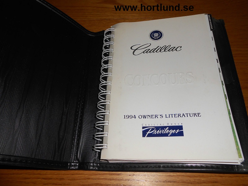 1994 Cadillac Concours Owner's Manual