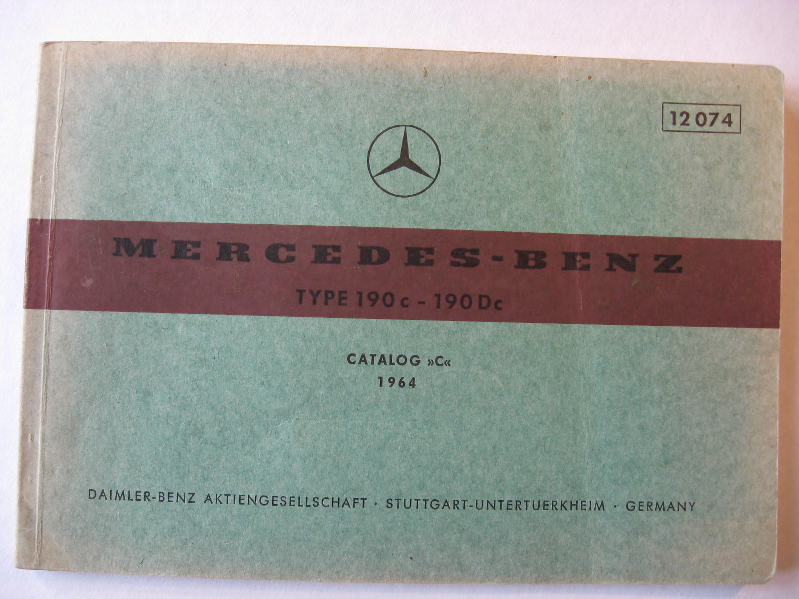 1964 Mercedes-Benz 190 c - 190 Dc Reservdelskatalog