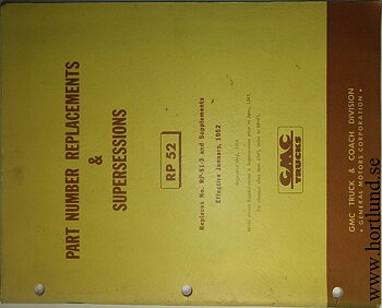 1947 GMC Part Number Replacements & Supersessions