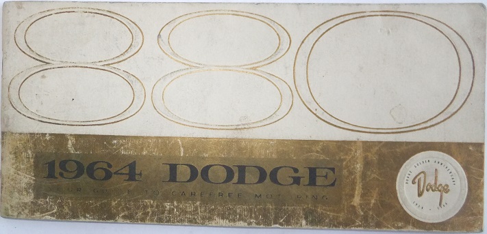 1964 Dodge 880 Instruktionsbok