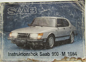 1984 SAAB 900 Instruktionsbok utg 2
