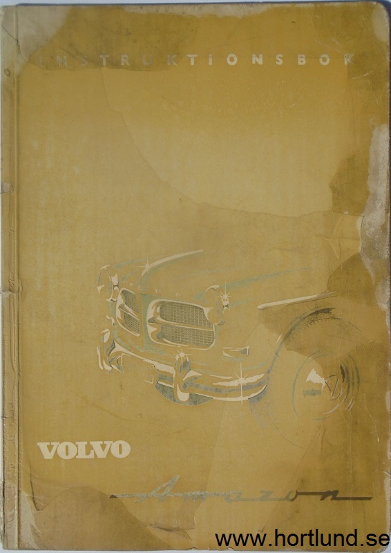 1960 Volvo Amazon P 1200 B Instruktionsbok