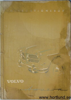 1960 Volvo Amazon P 1200 B Instruktionsbok