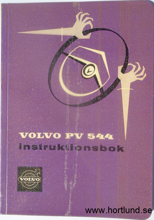 1961 Volvo PV 544 B Instruktionsbok