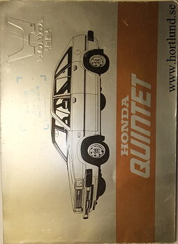 1981 Honda Quintet Instruktionsbok