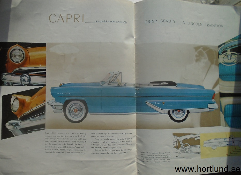 1955 Lincoln lyxbroschyr - 3