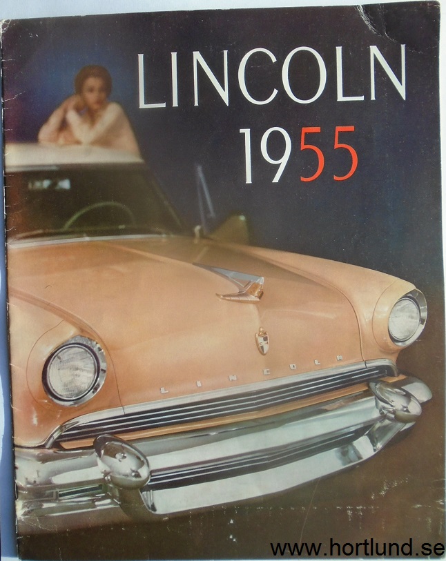 1955 Lincoln lyxbroschyr