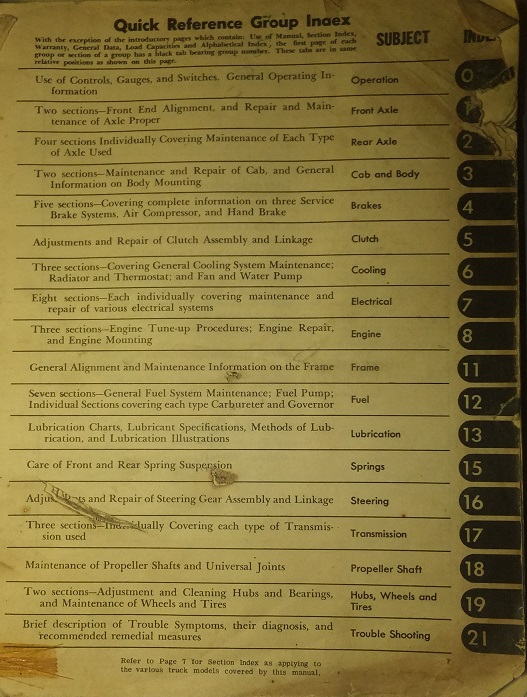 1944 - 1947 GMC 520 and up Truck Maintenance Manual - 2
