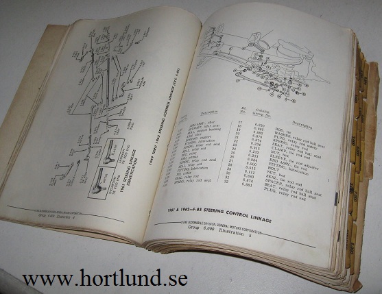 1962 Oldsmobile Chassis Parts Book
