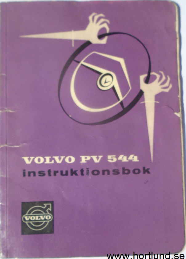 1962 Volvo PV 544 C Instruktionsbok