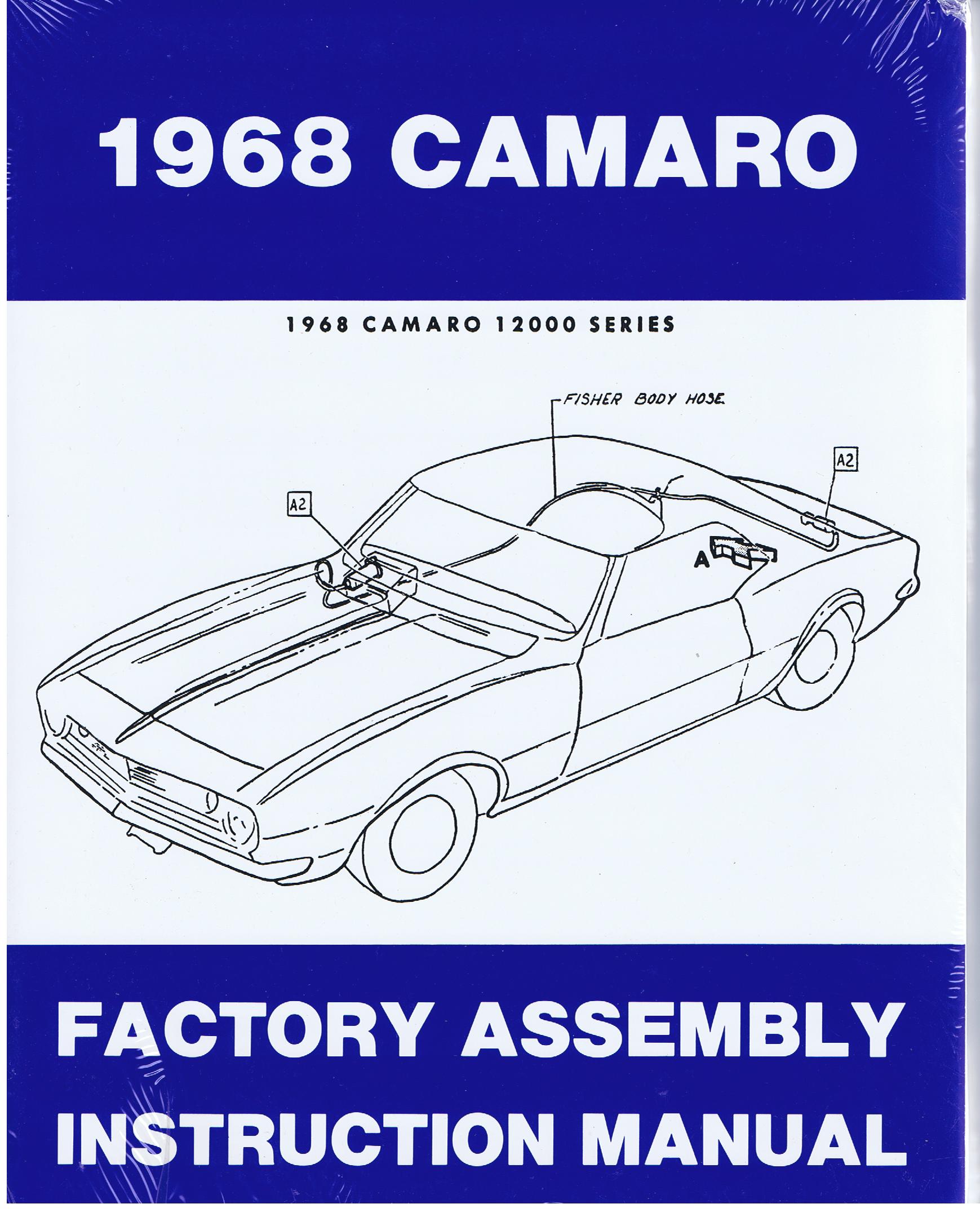 1968 Chevrolet Camaro Factory Assembly Instruction Manual