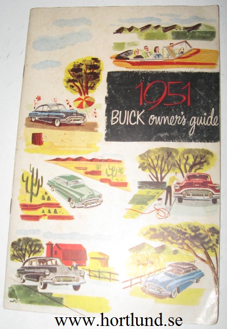 1951 Buick Owners Guide Manual instruktionsbok