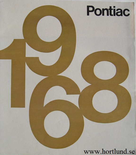 1968 Pontiac stor broschyr