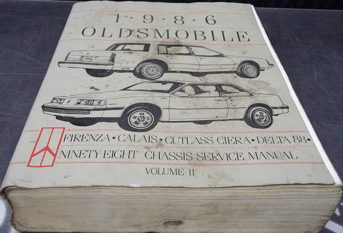 1986 Oldsmobile Firenza, Calais, Cutlass Ciera, Delta 88 and Ninety Eight Chassis Service Manual Volume 2