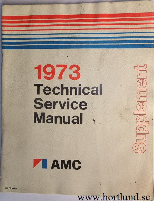 1973 AMC Technical Service Manual supplement