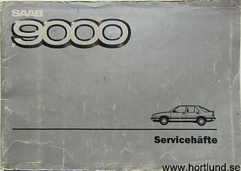 1988 SAAB 9000 Servicehäfte utg 1