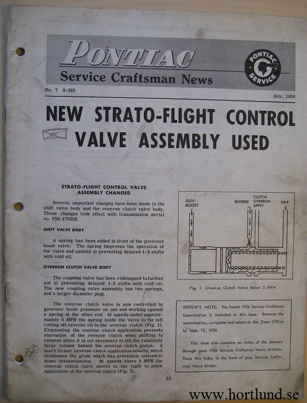 1956 Pontiac Service Craftsman News, July